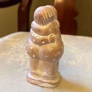 Signed Isabel Bloom Hugs, hugging children Clay figurine, 1999